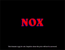 Tablet Screenshot of nox.com
